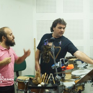 Compositor finalista Guilherme Bertissolo e Humberto Monteiro
